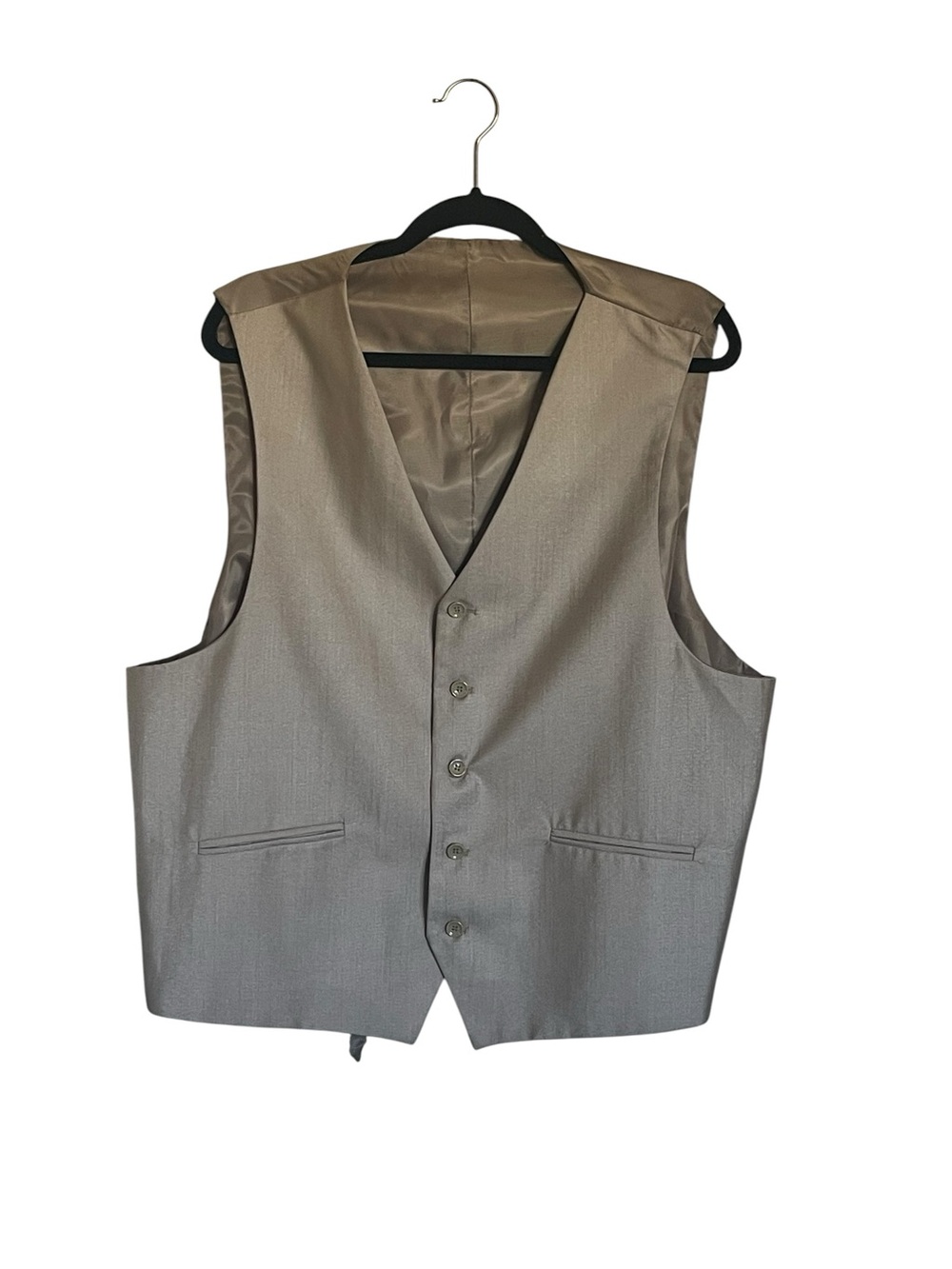 Men's Classic Light Gray Dress Vest